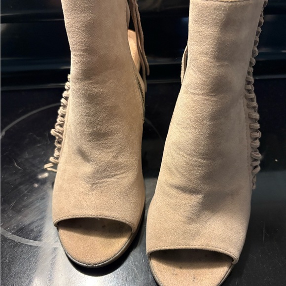 Rampage Shoes - RAMPAGE Tan Heeled wedge Boots with Lace-Up Detail
